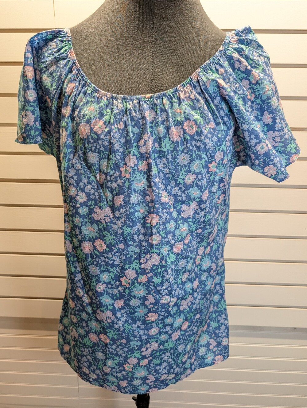 Vintage Liberty By Indreco Peasant Style Floral Top Eu 38 EUC